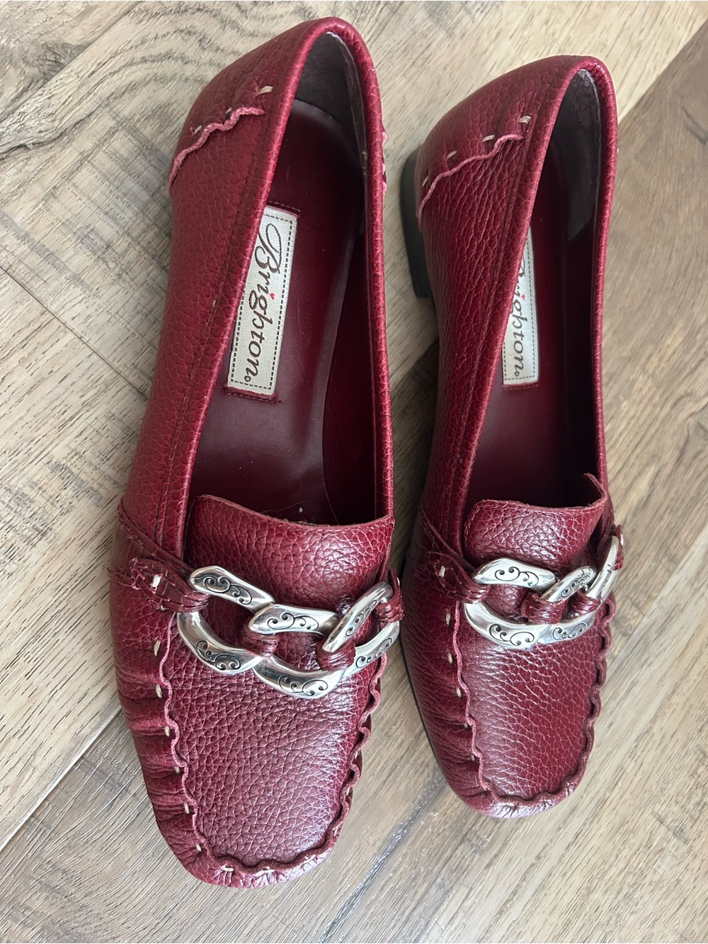 Burgundy Brighton “Klee” Women’s loafers